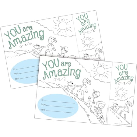 Barker Creek Color Me! You Are Amazing Awards & Bookmarks Set, 60/Set, PK60 4150